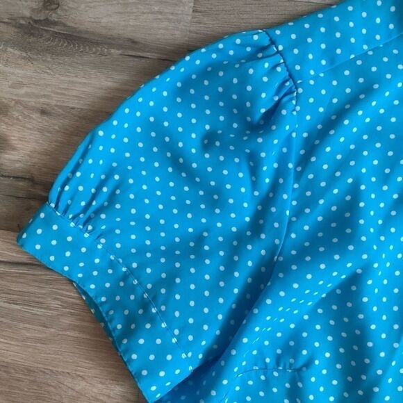 Notations Polka Dot Blouse Size M - Picture 3 of 4